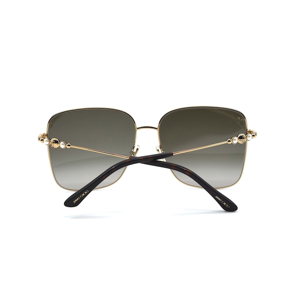 JIMMY CHOO HESTER/S 06J GOLD GREY GRADIENT AUTHENTIC SUNGLASSES - Picture 7 of 13